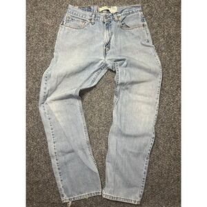 Levi's Men's Light Blue Light Wash Straight Denim Jeans Regular Fit Cotton 30x31